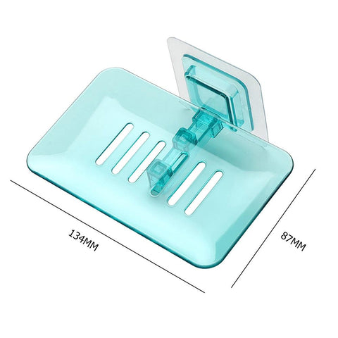 1PC Bathroom Soap Holder Tray Shower Soap Box Dish Storage Plate Holder Case Bathroom Box Shelf Wall Dishes Bathroom Product BATACHARLY