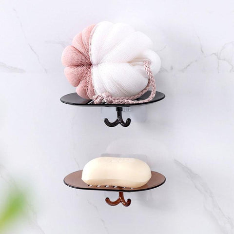 1PC Bathroom Soap Holder Tray Shower Soap Box Dish Storage Plate Holder Case Bathroom Box Shelf Wall Dishes Bathroom Product BATACHARLY