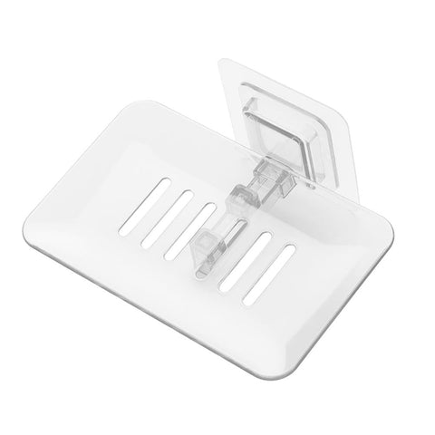 1PC Bathroom Soap Holder Tray Shower Soap Box Dish Storage Plate Holder Case Bathroom Box Shelf Wall Dishes Bathroom Product BATACHARLY