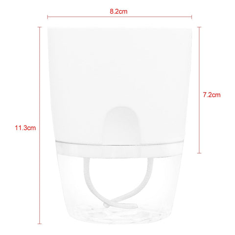 2 Layer Self Watering Planter Home Garden Office Plant Flower Pot With Water Container Automatic Watering Hydroponic Plant Pot BATACHARLY