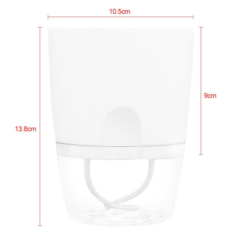2 Layer Self Watering Planter Home Garden Office Plant Flower Pot With Water Container Automatic Watering Hydroponic Plant Pot BATACHARLY