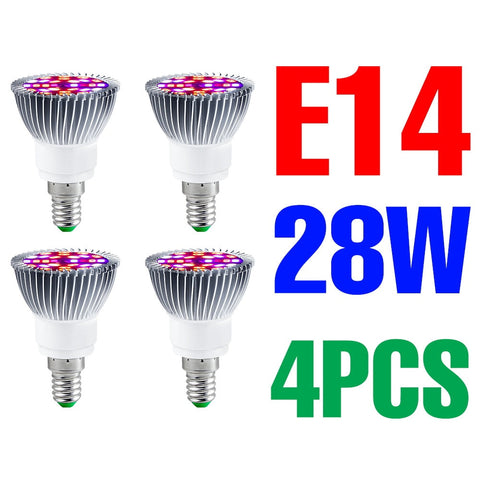 220V LED Grow Bulb Full Spectrum Plant Light E27 Phyto Lamp E14  Fitolamp For Greenhouse Hydroponic Flowers Seedlings Phytolamp BATACHARLY