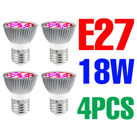 220V LED Grow Bulb Full Spectrum Plant Light E27 Phyto Lamp E14  Fitolamp For Greenhouse Hydroponic Flowers Seedlings Phytolamp BATACHARLY