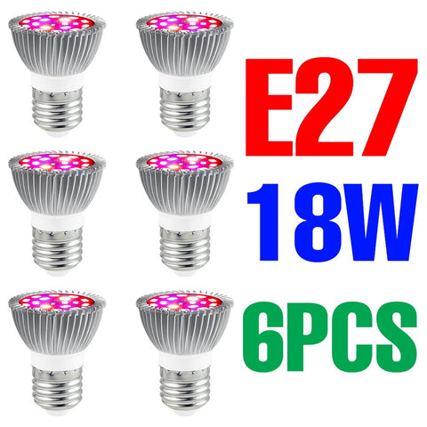 220V LED Grow Bulb Full Spectrum Plant Light E27 Phyto Lamp E14  Fitolamp For Greenhouse Hydroponic Flowers Seedlings Phytolamp BATACHARLY