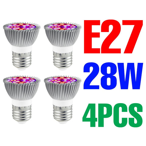 220V LED Grow Bulb Full Spectrum Plant Light E27 Phyto Lamp E14  Fitolamp For Greenhouse Hydroponic Flowers Seedlings Phytolamp BATACHARLY