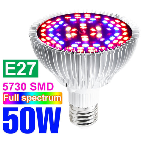 220V LED Grow Bulb Full Spectrum Plant Light E27 Phyto Lamp E14  Fitolamp For Greenhouse Hydroponic Flowers Seedlings Phytolamp BATACHARLY