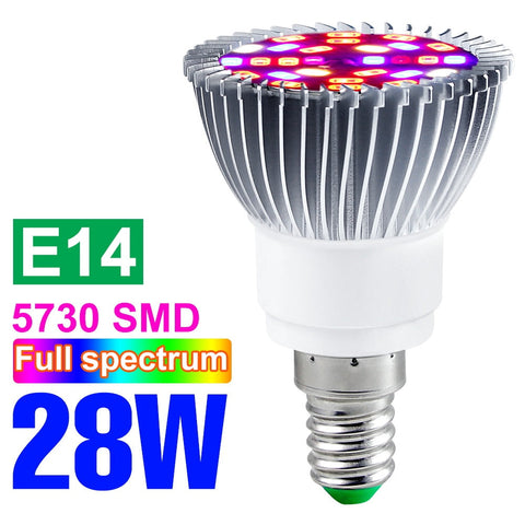 220V LED Grow Bulb Full Spectrum Plant Light E27 Phyto Lamp E14  Fitolamp For Greenhouse Hydroponic Flowers Seedlings Phytolamp BATACHARLY