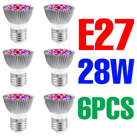 220V LED Grow Bulb Full Spectrum Plant Light E27 Phyto Lamp E14  Fitolamp For Greenhouse Hydroponic Flowers Seedlings Phytolamp BATACHARLY