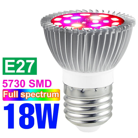 220V LED Grow Bulb Full Spectrum Plant Light E27 Phyto Lamp E14  Fitolamp For Greenhouse Hydroponic Flowers Seedlings Phytolamp BATACHARLY
