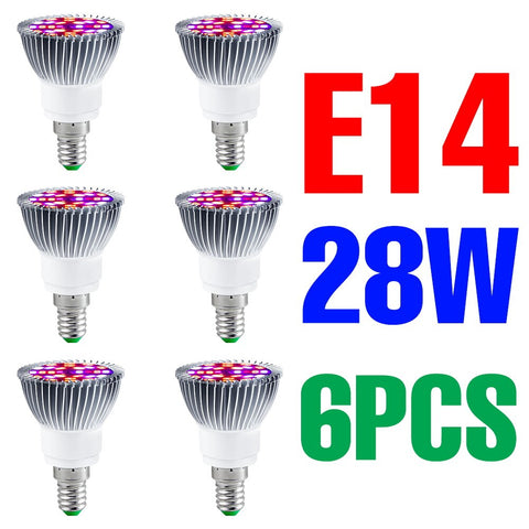 220V LED Grow Bulb Full Spectrum Plant Light E27 Phyto Lamp E14  Fitolamp For Greenhouse Hydroponic Flowers Seedlings Phytolamp BATACHARLY