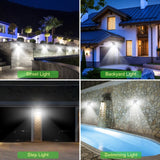 228 Solar LED Light Outdoor Spotlight With Sensor Motion Waterproof Solar Lamp 4 Modes Powerful Sunlight For Garden Decoration BATACHARLY