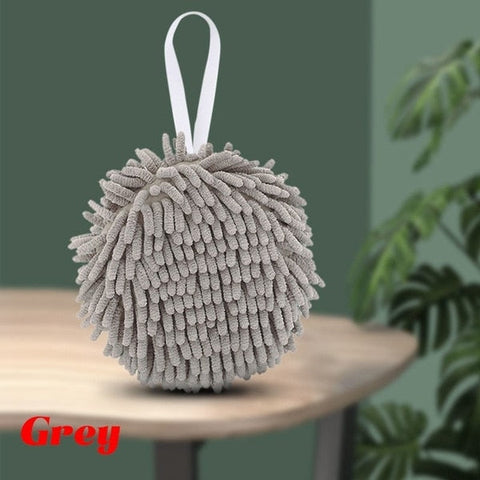 3/2/1pc Quick Dry Soft Absorbent Microfiber Towels Hand Towels Kitchen Bathroom Hand Towel Ball with Hanging Loop Cleaning Cloth BATACHARLY