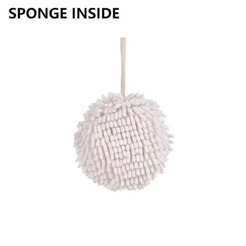 3/2/1pc Quick Dry Soft Absorbent Microfiber Towels Hand Towels Kitchen Bathroom Hand Towel Ball with Hanging Loop Cleaning Cloth BATACHARLY