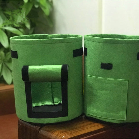 4/7/10/15 Gallon Potato Grow Bags Vegetable Plant Pot Home Garden Greenhouse Carrot Tomato Moisturizing Fabric Growing Planter BATACHARLY