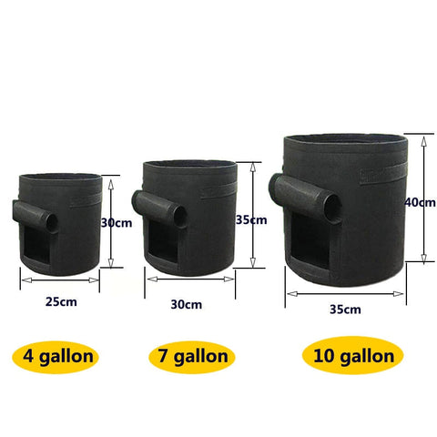 4/7/10/15 Gallon Potato Grow Bags Vegetable Plant Pot Home Garden Greenhouse Carrot Tomato Moisturizing Fabric Growing Planter BATACHARLY