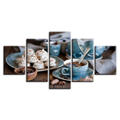 5 Pieces of Modern European Alphabet Painting HD Poster Printing Art Living Room Bedroom Wall Home Decoration Without Frame A BATACHARLY