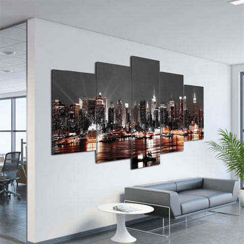 5 Pieces of Modern European Alphabet Painting HD Poster Printing Art Living Room Bedroom Wall Home Decoration Without Frame A BATACHARLY