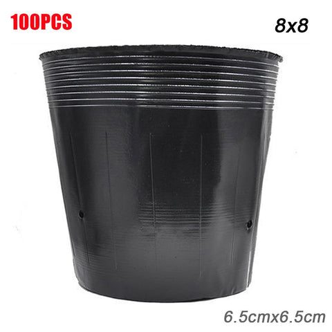 50/100pcs Plastic Seedlings Starter Pot Plants Nursery Pots for Germination Seedling Garden Accessories macetas para plantas BATACHARLY