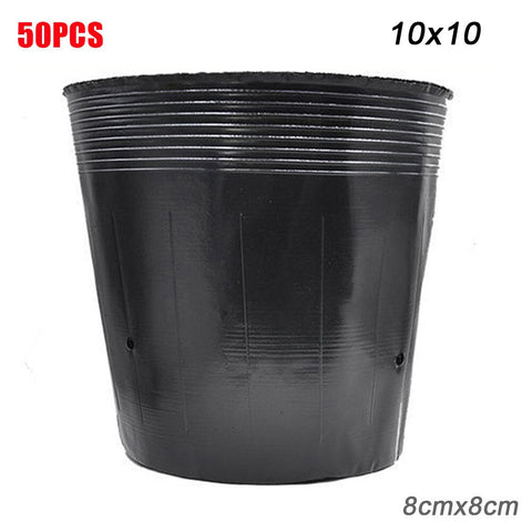 50/100pcs Plastic Seedlings Starter Pot Plants Nursery Pots for Germination Seedling Garden Accessories macetas para plantas BATACHARLY