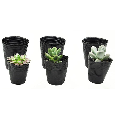 50/100pcs Plastic Seedlings Starter Pot Plants Nursery Pots for Germination Seedling Garden Accessories macetas para plantas BATACHARLY