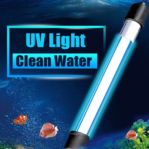 5W-13W UV Light Sterilization Lamp Submersible Ultraviolet UV Sterilizer Light Water Disinfection for Aquarium Fish Tank Pond BATACHARLY