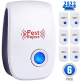 AIRMSEN Ultrasonic Pest Repeller Electronic Mosquito Repellent Mouse Rats Spiders Cockroach Insect Killer Control 2/4/6/8 PCS BATACHARLY