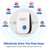 AIRMSEN Ultrasonic Pest Repeller Electronic Mosquito Repellent Mouse Rats Spiders Cockroach Insect Killer Control 2/4/6/8 PCS BATACHARLY