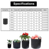 BEYLSION 2pcs/lot 1-20 Gallons Garden Potato Grow Container Bag Plant Seed Growing Bag Flower Pots Vegetable Planter With Handle BATACHARLY