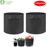 BEYLSION 2pcs/lot 1-20 Gallons Garden Potato Grow Container Bag Plant Seed Growing Bag Flower Pots Vegetable Planter With Handle BATACHARLY