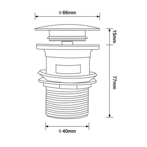 Bagnolux Polished Gold Basin Sink Drainer Corrosion Resistant Easy To Clean Pop Up Button Round Hole Bathroom Hotel Drainer BATACHARLY