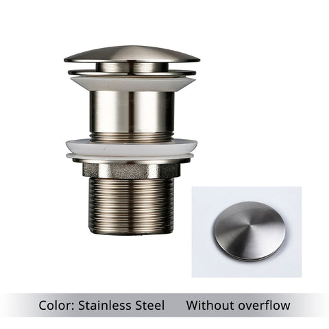 Bagnolux Polished Gold Basin Sink Drainer Corrosion Resistant Easy To Clean Pop Up Button Round Hole Bathroom Hotel Drainer BATACHARLY