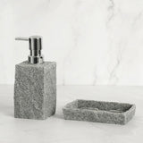 Bathroom Accessories Set Imitati Granite Resin Iiquid Soap Dispenser Toothbrush Holder Cup Soap Dish Toilet Brush Holder kitchen BATACHARLY