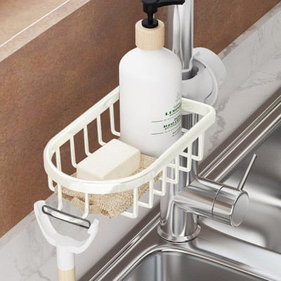Bathroom Faucet Storage Rack Shower Soap Holder Bathroom Organization Shower Shelves Bathroom Accessories BATACHARLY