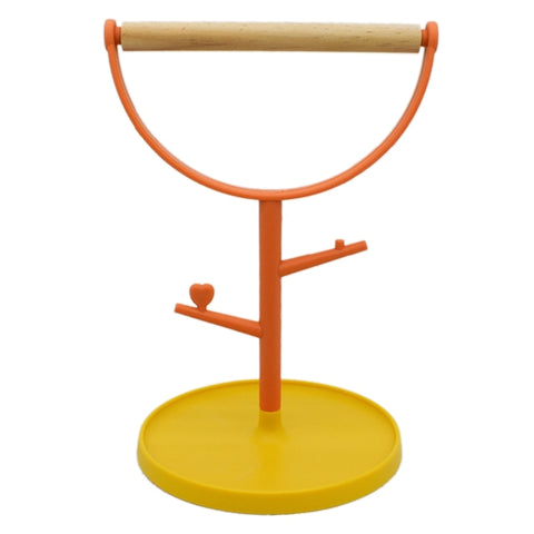 Bird Perch Stand Toy Wood Parrot Stand Platform Cage Accessories Exercise Toys for Cockatiel Lovebirds Budgies Parakeet BATACHARLY