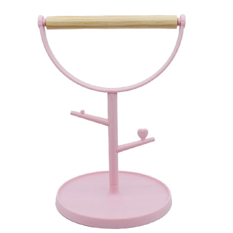 Bird Perch Stand Toy Wood Parrot Stand Platform Cage Accessories Exercise Toys for Cockatiel Lovebirds Budgies Parakeet BATACHARLY
