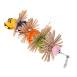 Colorful Parrot Chew Strands Bite Teeth Griiding Ball Bell Attractive Bird Parakeet Toys BATACHARLY