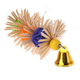Colorful Parrot Chew Strands Bite Teeth Griiding Ball Bell Attractive Bird Parakeet Toys BATACHARLY