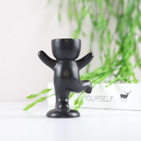 Creative Humanoid Ceramic Flower Pot Vase Plant Pot Ceramic Crafts Fleshy Flower Vase Home Decoration BATACHARLY