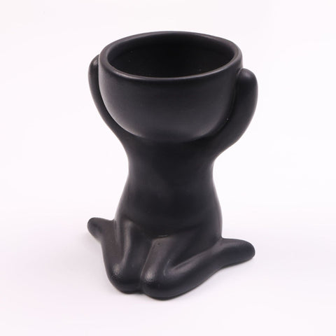 Creative Humanoid Ceramic Flower Pot Vase Plant Pot Ceramic Crafts Fleshy Flower Vase Home Decoration BATACHARLY