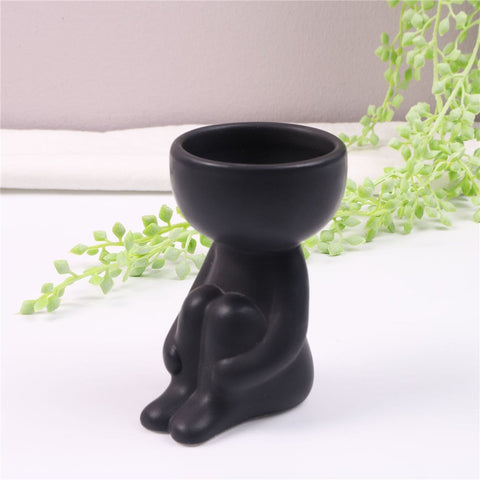 Creative Humanoid Ceramic Flower Pot Vase Plant Pot Ceramic Crafts Fleshy Flower Vase Home Decoration BATACHARLY