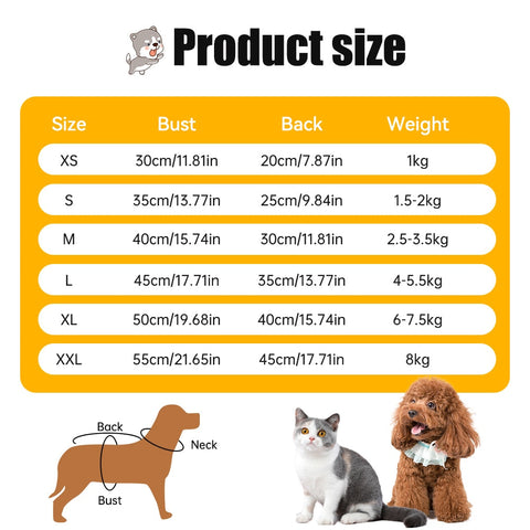 Dog Clothes Winter Warm Dog Cat Hoodies Fleece Warm Hooded Jacket Sweatshirt For Bulldog Chihuahua Puppy Cat Outfit XS-XL BATACHARLY