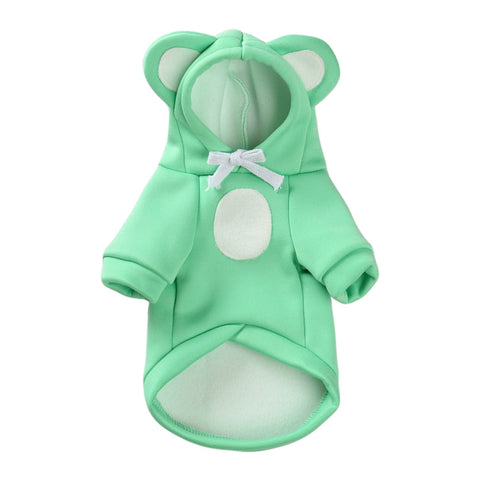 Dog Clothes Winter Warm Dog Cat Hoodies Fleece Warm Hooded Jacket Sweatshirt For Bulldog Chihuahua Puppy Cat Outfit XS-XL BATACHARLY