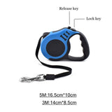 Dog Leash 3m 5m Durable Leash Automatic Retractable Nylon Cat Lead Extension Puppy Walking Running Lead Roulette For Dog BATACHARLY