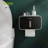 ECOCO Waterproof Tissue Box Wall Mounted Paper Roll Holder Paper Dispenser for Hotel Home Bathroom Kitchen Toilet Decorations BATACHARLY