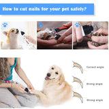 Electric Dog Nail Clippers for Dog Nail Grinders Rechargeable USB Charging Pet Quiet Cat Paws Nail Grooming Trimmer Tools BATACHARLY