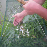 Folded Portable Fishing Net Crayfish Fish Automatic Trap Shrimp Carp Catcher Cages Mesh Nets Crab Trap Tools BATACHARLY