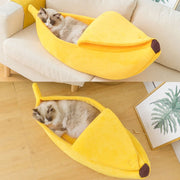 Funny Banana Cat Bed House Cute Cozy Cat Mat Beds Warm Durable Portable Pet Basket Kennel Dog Cushion Cat Supplies Multicolor BATACHARLY