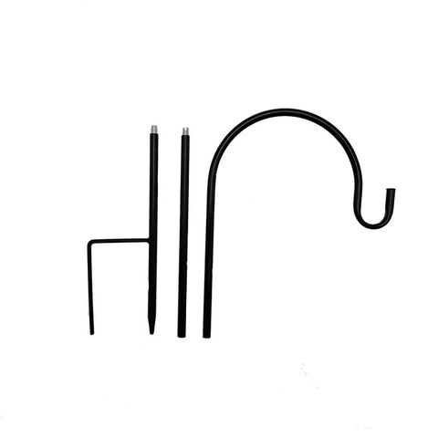 Garden Wrought Iron Sheep Hooks Plant Hook Garden Stake Outdoor Plant Stand Hanger For Hanging Plants Solar Lights Bird Feeders BATACHARLY