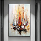 Decorative Painting Sea Boat Landscape Pictures Canvas Prints Wall Pictures for Living Room Modern Home Decor Posters And Prints