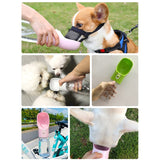 HOOPET Pet Dog Water Bottle Feeder Bowl Portable Water Food Bottle Pets Outdoor Travel Drinking Dog Bowls Water Bowl for Dogs BATACHARLY